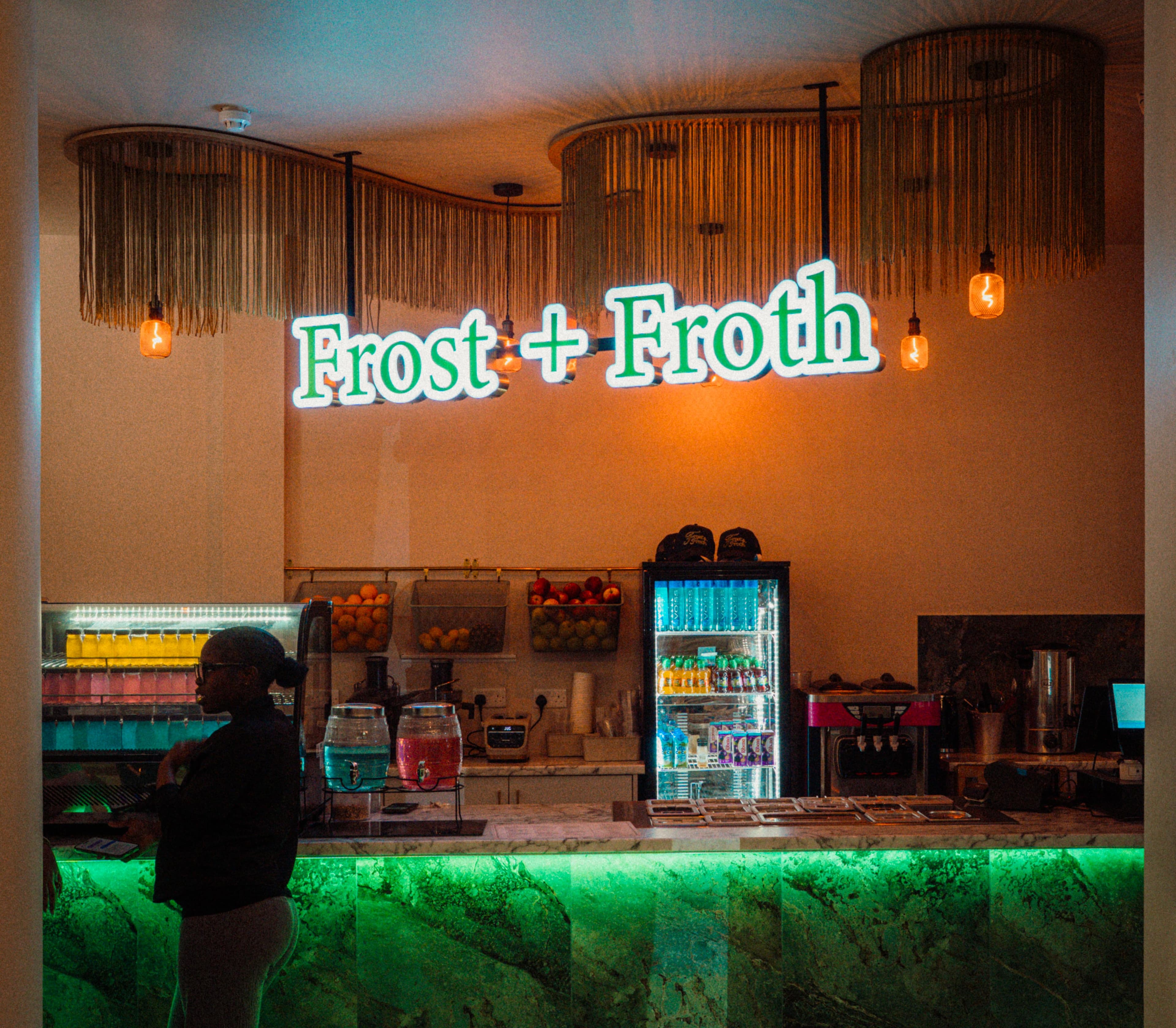 FROST + FROTH — Matcha Lattes · Banana Pudding at AQ Foodhall Birmingham