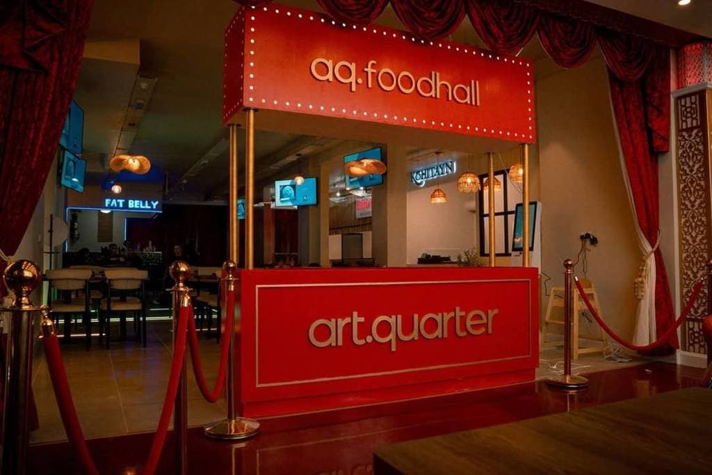 AQ Foodhall Birmingham street food market atmosphere